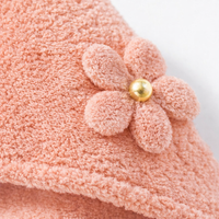 Microfibre Towel for Hair with Coral Fleece Very Soft Material, Quick Dry Turban Wrap for Women and Men, Anti Frizz Haircare