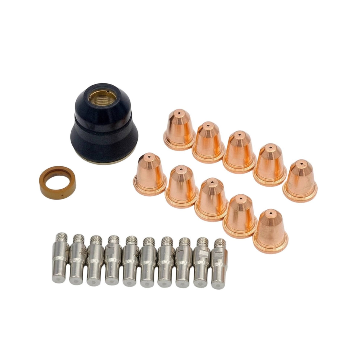 22 Pieces Electrical Discharge Cutter Torch Accessory Kit Threaded Electrical Discharge Torch Kit Easy to Replace Nozzles for Welders