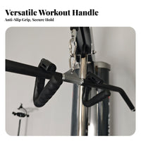 2 Pieces Multi-Functional Pull up Handles Wide Compatibility Strength Training Handles Sweat-Absorbing for Bodybuilders, Weightlifters