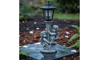 Solar Angel Statue Energy Saving Resin Angel Figurine Lamp Automatic activation/Off Sunlit Garden Statue Light for Yard, Lawn, Patio