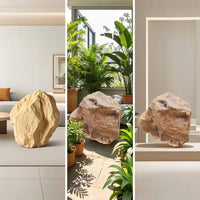 Faux Rock Lightweight Fake Rock Authentic-Looking Imitation Stone for Homeowners, Gardeners, Yard, Patio