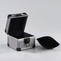 Individual Watch Case Aluminum-Alloy Individual Watch Box Preserving for Journeyers, Travel