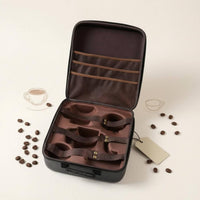 Pour Over Coffee Maker CarryBag Textured Coffee Storage Case Rounded Corners Portable Zipper Case