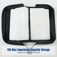 CD Storage Bag, Large Capacity, Portable Handheld DVD Organizer, For Car & Home, PU Material