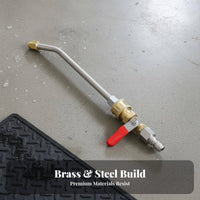 Brass Construction Pressure Washer Wand with Ball Valve Anti 1/4 Inch Quick Connect Spray Lance Leak Proof