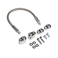 Threaded Metal Ends Throttle Body Coolant Bypass Kit Silver Silver-Toned Auto Part