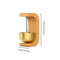 Easy to Install Wooden Adhesive Entry Chime Wireless Adhesive Wooden Chime Decorative for Entryway