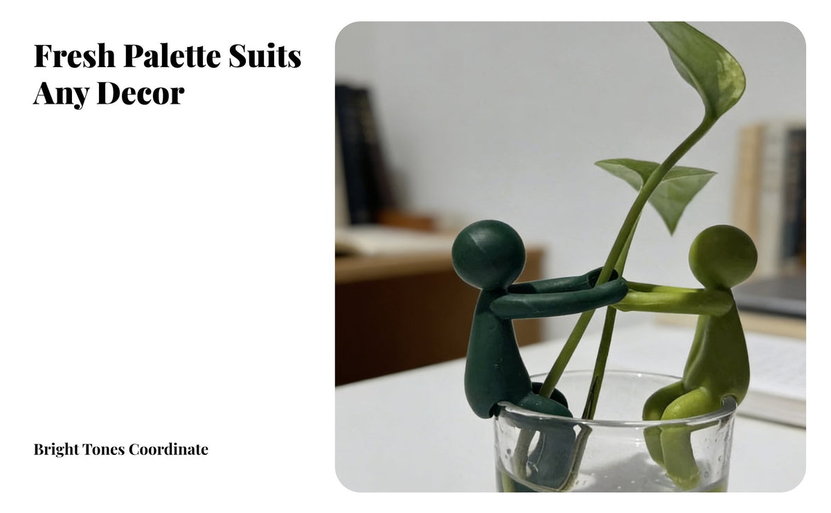 Plant Propagation Companion Cute Design Cartoon Person Plant Holder Decorative Water Based Gardening Support for Hydroponics Enthusiasts