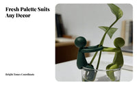 Plant Propagation Companion Cute Design Cartoon Person Plant Holder Decorative Water Based Gardening Support for Hydroponics Enthusiasts