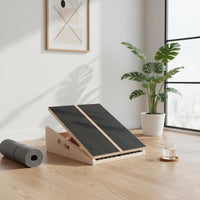 Non-Slip Surface Adjustable Wooden Slant Board Heavy Duty Adjustable Slant Board for Athletes