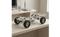 RC Car Chassis with Servo Arm Metal RC Crawler Chassis Aluminum Frame for Hobbyists