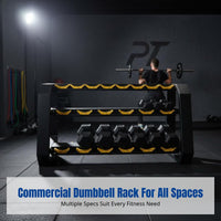 Dumbbell Rack, Commercial Grade Weight Stand, Multi-Tier Storage, Gym Equipment Organizer
