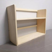 Multifunctional Student Textbook Stand Rounded Corner Design Wooden Desktop Bookshelf Space Saving Solid Wood Book Holder Easy to Assemble for Children, Office Workers, Homeowners, Study Room, Bedroom, Kitchen