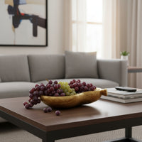 Banana Tray Sculptural Banana Shaped Tray Modern for Coffee Table, Living Room