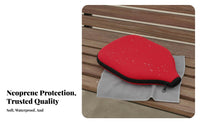 Neoprene Paddle Case Waterproof Pickleball Paddle Cover Zippered Pickleball Cover Water-Resistant Sports Accessory for Storage