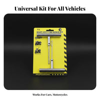 Portable Tubeless Tire Repair Kit Long-Lasting Emergency Car Tire Repair Kit Multi-Vehicle Use for DIY Mechanics, Roadside, Travel