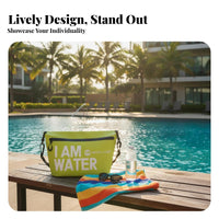Zippered Travel Pouch Lightweight Water Resistant Shoulder Bag Waterproof Crossbody Bag Multiple Carrying Choices for Travelers