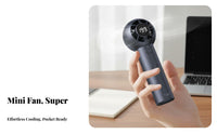 199 Speeds Handheld Mini Fan Lightweight High Speed Personal Fan Pocket-Sized for Travelers