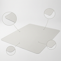Anti-Slip Transparent Chair Mat for Hardwood Floors and Carpets, PVC Floor Protector for Office and Home