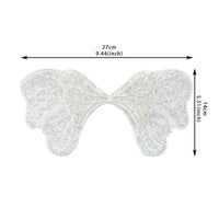 Three-Dimensional Butterfly Lace Applique Embroidered Butterfly Applique Transparent Embellishment Textured for Crafters, Costume Designers, Sewing Projects, Stage Costumes, Hat Making