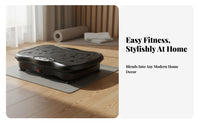 Adjustable Speed Vibration Plate Machine Powerful Engine Whole Body Vibration Machine Anti-Slip Surface Vibrate Fitness Platform Compact Design for Home Exercisers, Adults, Seniors, Workout, Indoor, Living Room