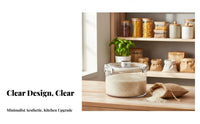 Airtight Seal Rice Storage Container Moisture-Proof Large Capacity Rice Bin Safe for Kitchen