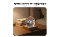 LED Crystal Ball Night Light Creative Gift 3D Engraved Sphere Ball Lamp USB