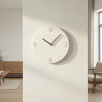 Silent Wall Clock Quiet Minimalist Wall Clock Operated for Light Sleepers, Uncluttered Aesthetic Fans, Bedroom