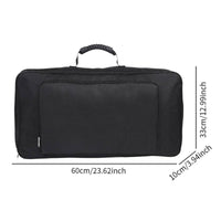 Portable Pedalboard Bag Lightweight Portable Pedalboard Carry Bag Waterproof Large Guitar Effects Case for Rehearsal