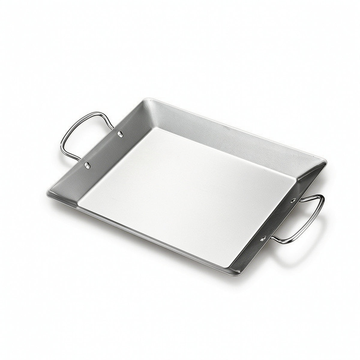 Rectangular Octopus Tray Double Handle Stainless Steel Serving Tray with Handles Shallow Serving Platter with Handles Food Grade for Hosts, Home Cooks, Hot Pot