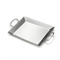 Rectangular Octopus Tray Double Handle Stainless Steel Serving Tray with Handles Shallow Serving Platter with Handles Food Grade for Hosts, Home Cooks, Hot Pot