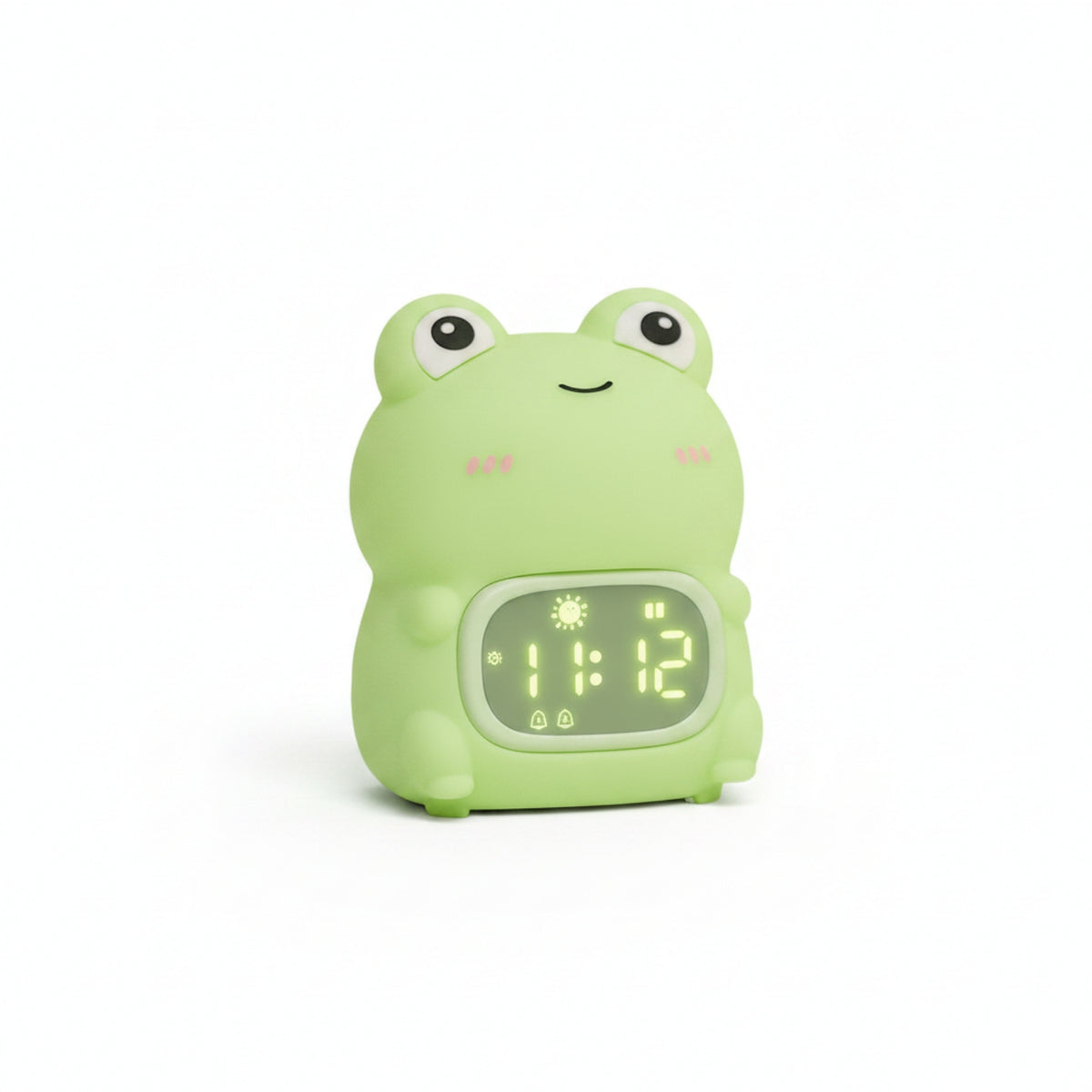Children's Bedside Clock Digital Display Silicone Frog Lamp Clock Frog Night Light Timed Shutoff for Bedroom