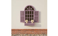 Realistic Look Dollhouse Window Model Detailed Frame 1:12 Scale Window Decoration Shutter Design