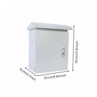 Rainproof Power Protection Box Outdoor Electrical Enclosure Internal Mounting Panel Water Resistant Enclosure for Professionals, Security