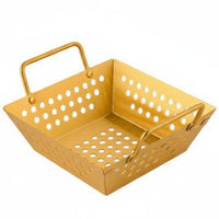 Stainless Steel Frying Basket Thickened Material Square French Fry Holder Rustproof Square Serving Basket for Chefs
