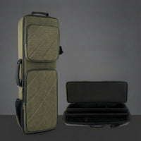 Double flutes Carry Bag Padded flutes Bag Zippered Case with Shoulder Strap for School