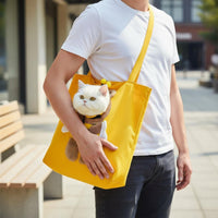 Head-out Pet Tote Bag Portable Small Pet Carrying Tote Breathable Material Cat Carrier Purse for Veterinarian Visits, Outdoor, Shopping