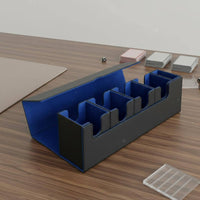 5-in-1 Deck Box Large Capacity 5 in 1 Deck Case Interchangeable Card Storage Box Soft Fuzzy Interior Lining Detachable Card