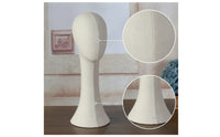 Stable Mannequin Head with Fabric Cover Neutral Fabric Mannequin Head Lightweight Long-Lasting for Boutiques, Milliners