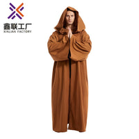 万圣节魔法袍牧师袍斗篷披风长袍带帽死神cos星球大战玩偶