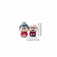 Cute Design Couple Figurine Handmade Miniature People Figures Decorative Object for Potted Plant