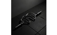 Triceps Barbell Bar Textured Grip Barbell with Angled Frame Non-Slip for Weightlifters, Strength Training