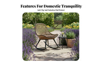 Woven swinger snug Lounger Woven Seat Rocking Chair Ergonomic D and Esign for spineyard