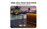 Indoor & Outdoor Use Woven Backrest Bar Stool Luxury design High Chair Weather-Resistant Seating Furniture Sturdy Construction for Homeowners, Restaurant Owners, Adults, Patio, Balcony, Kitchen Island, Dining Room