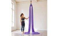Suspended Fitness Aerial Silk Yogas Swing Material Hanging Silk Hammock Gentle and Silken Textile Suspended Support Hammock