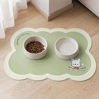 Pet Feeding Mat Waterproof PVC Placemat for Cats and Dogs