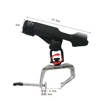 Adjustable Angle Rotating Clamp Rod Holder Anti-Corrosion Kayak Fishing Rod Holder Stable Grip for Raft