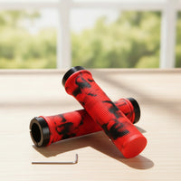 Handlebar Grips with Lock Rings Anti-Slip Handlebar Grips with Ends Textured for Commuting