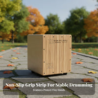 Equine Stripe Box Drum Perfect Gift Percussion Instrument Internal Snare Wires Box Drum for Children, Kids, Musical Gatherings