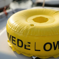 PVC Freediving Safety Buoy Glossy Freediving Buoy Rope-Edged Water Sports Gear Top Valve for Freedivers, Divers, Sea Signaling